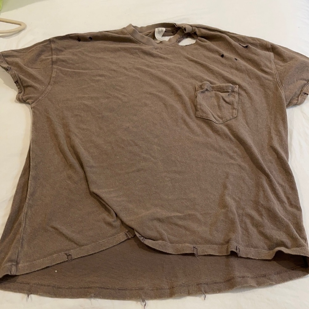 Free People Ripped Tee